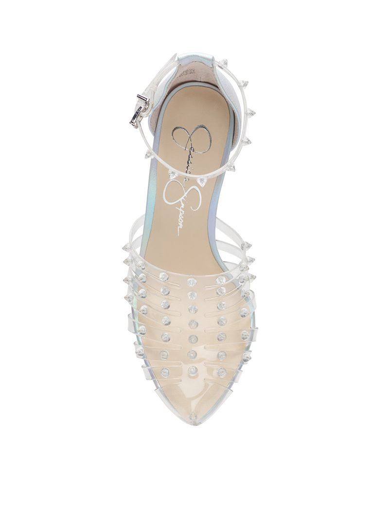 Women's Jessica Simpson Westah Sandals White | TXZBY-8602