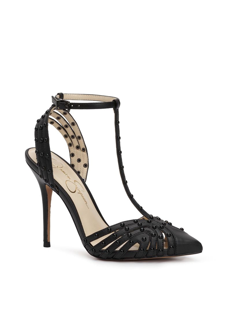 Women's Jessica Simpson Wisata Pumps Black | BNAGS-1297