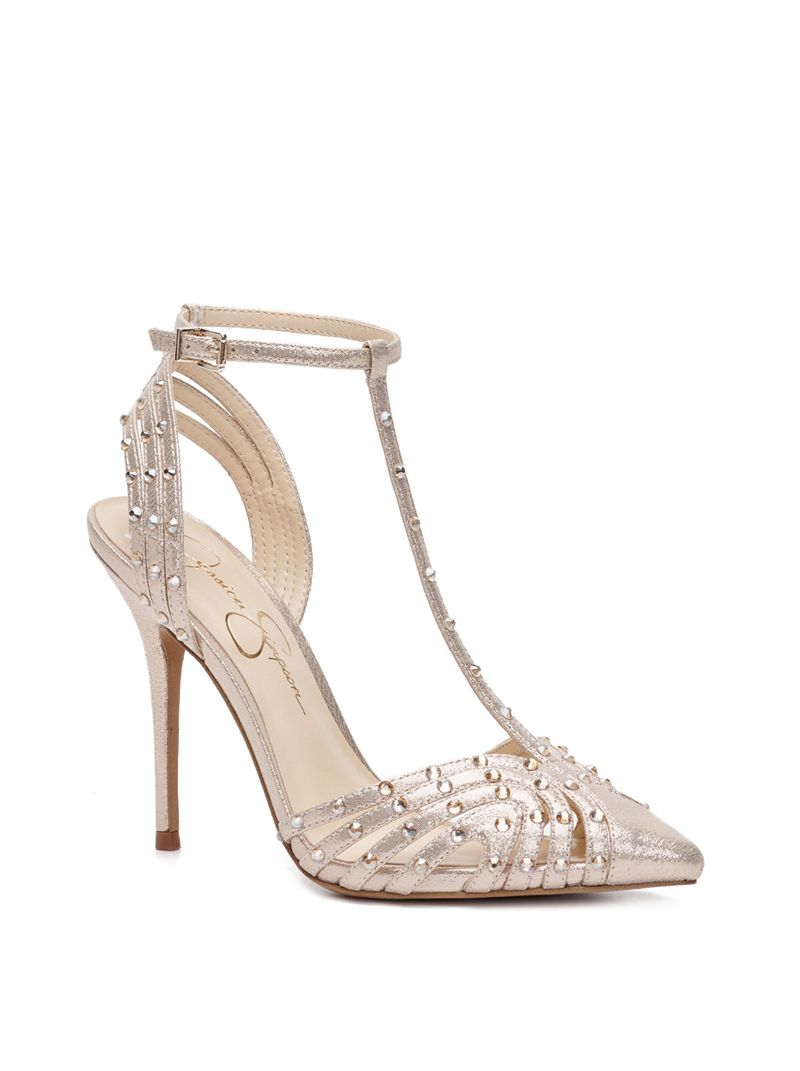 Women's Jessica Simpson Wisata Pumps Silver | ECUKX-2957