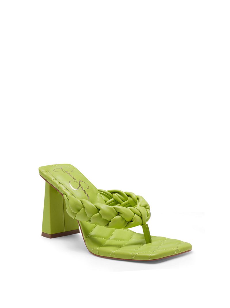 Women's Jessica Simpson Zaliye Thong Sandals Green | ETPZQ-6798