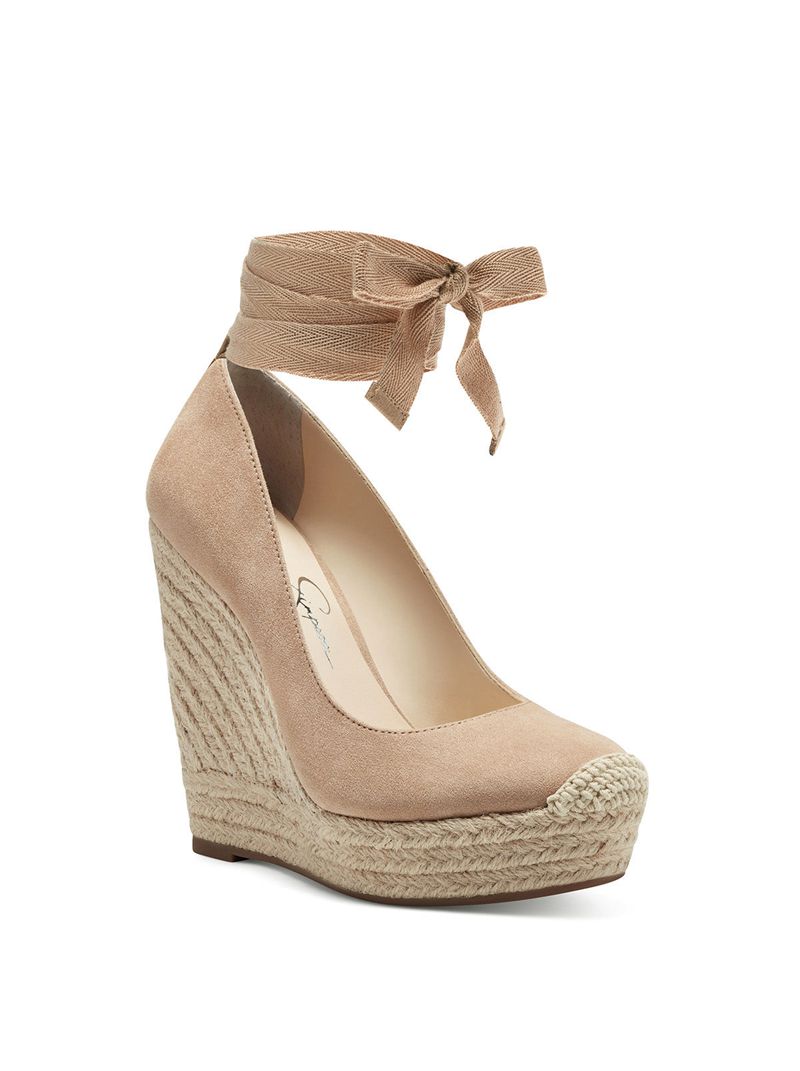 Women's Jessica Simpson Zexie Platform Shoes Beige | YEIZC-8579