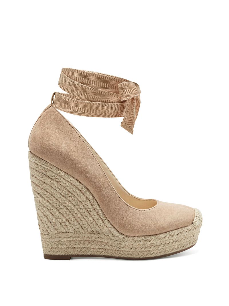 Women\'s Jessica Simpson Zexie Wedges Beige | XLVJP-8170