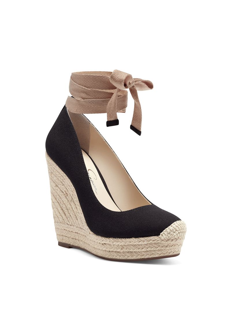 Women's Jessica Simpson Zexie Wedges Black | RTFKC-2834